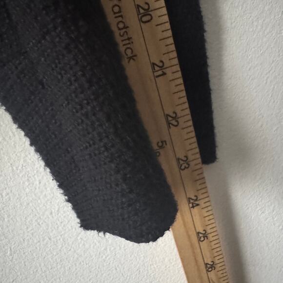 Talbots Blazer Womens 4 Black Tweed Full Zip Classic Business Peter Pan Collar - Picture 11 of 12